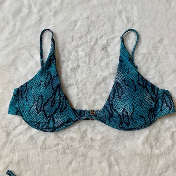 Zaful Snakeskin Tie Side Bikini Swimwear Size 8 - Picture 3 of 10